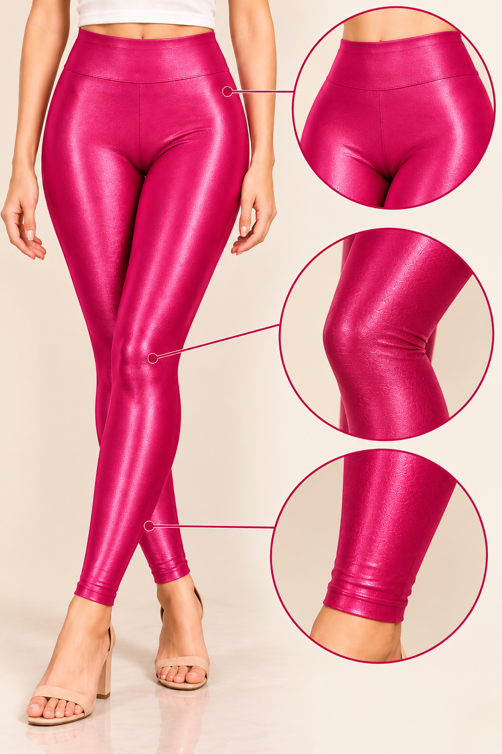 Rani Pink Shimmer Leggings